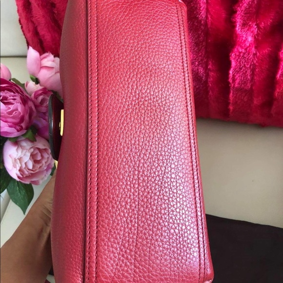 ❤️❤️SOLD❤️❤️Gucci GG marmont Borsa red leather shoulder bag - Picture 7 of 17